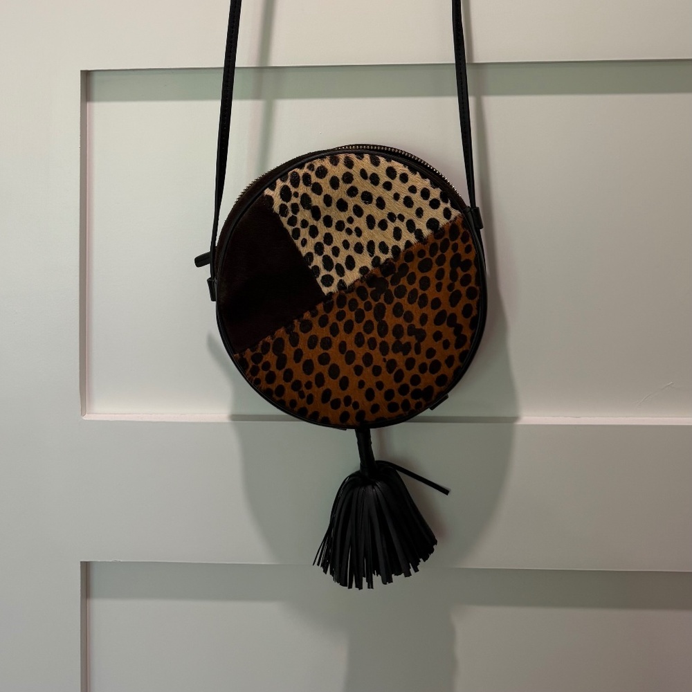 Ulla Johnson Afia cheetah print crossbody bag